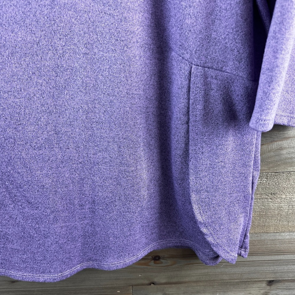 D & Co Essentials Womens Shirt 3/4 Sleeve Round‎ Neck Tunic Basic Minimalist XL - Picture 5 of 8